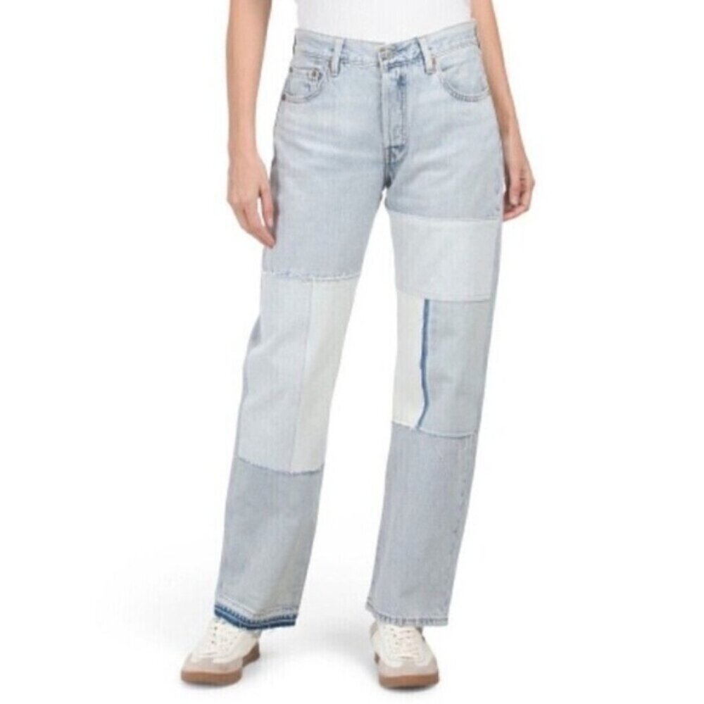 Levi's Women Premium Light Wash 501 90'S Freehand Folk Cropped Jeans Light 24X30